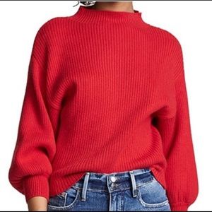 ANTHROPOLOGIE Line + Dot Red Sweater. New With Tags. Size xs